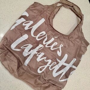 Galeries Lafayette Tan Shopping Tote Bag